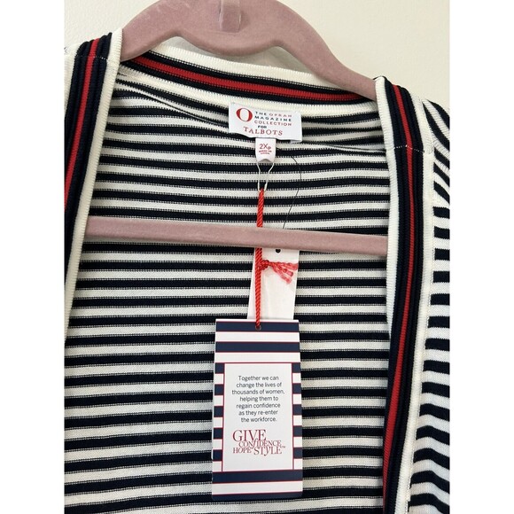 Talbots NWT Women’s 2X Petite Oprah Magazine Top, Sweater & Clutch Set Ladybug - Picture 4 of 16